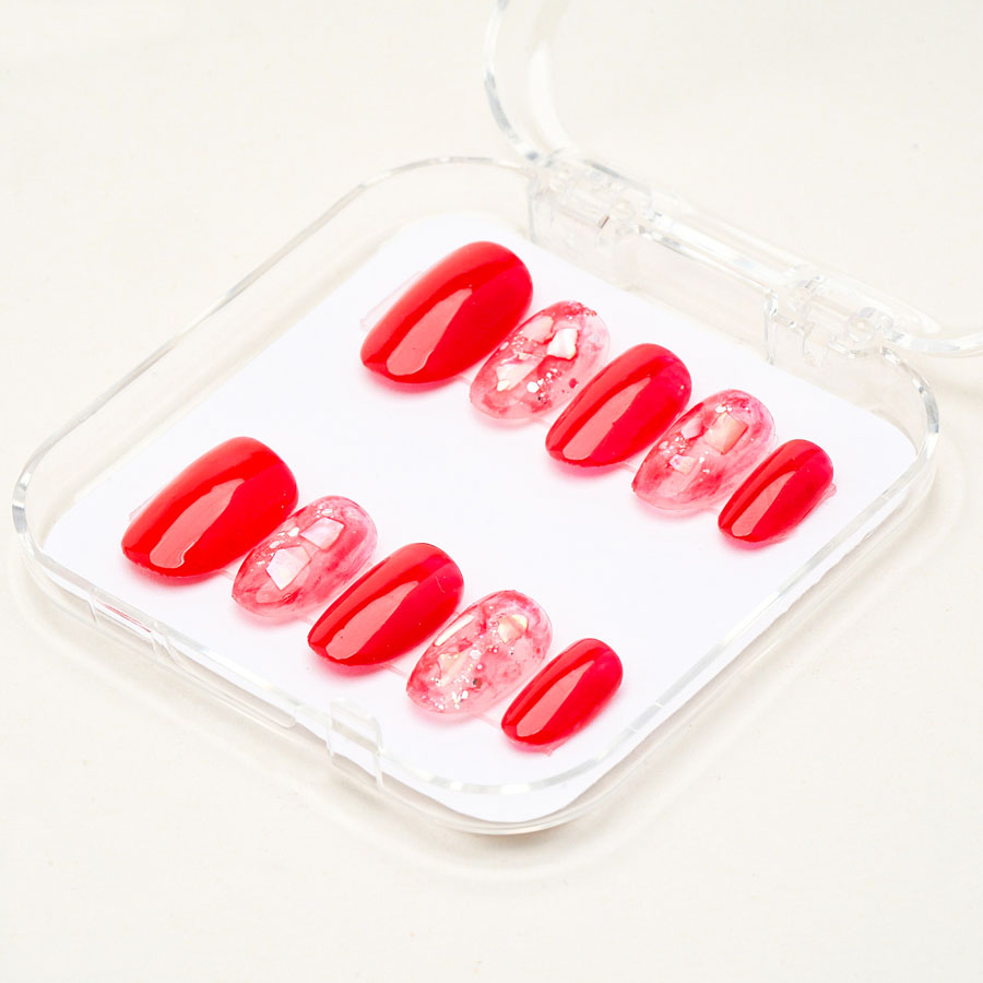 Press on nails lovely red 1702