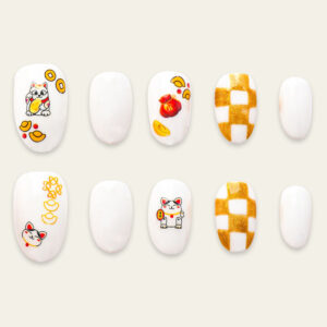 Press On Nails Lovely White 1704