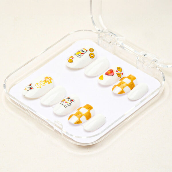 Press on nails lovely white 1704 - image 2