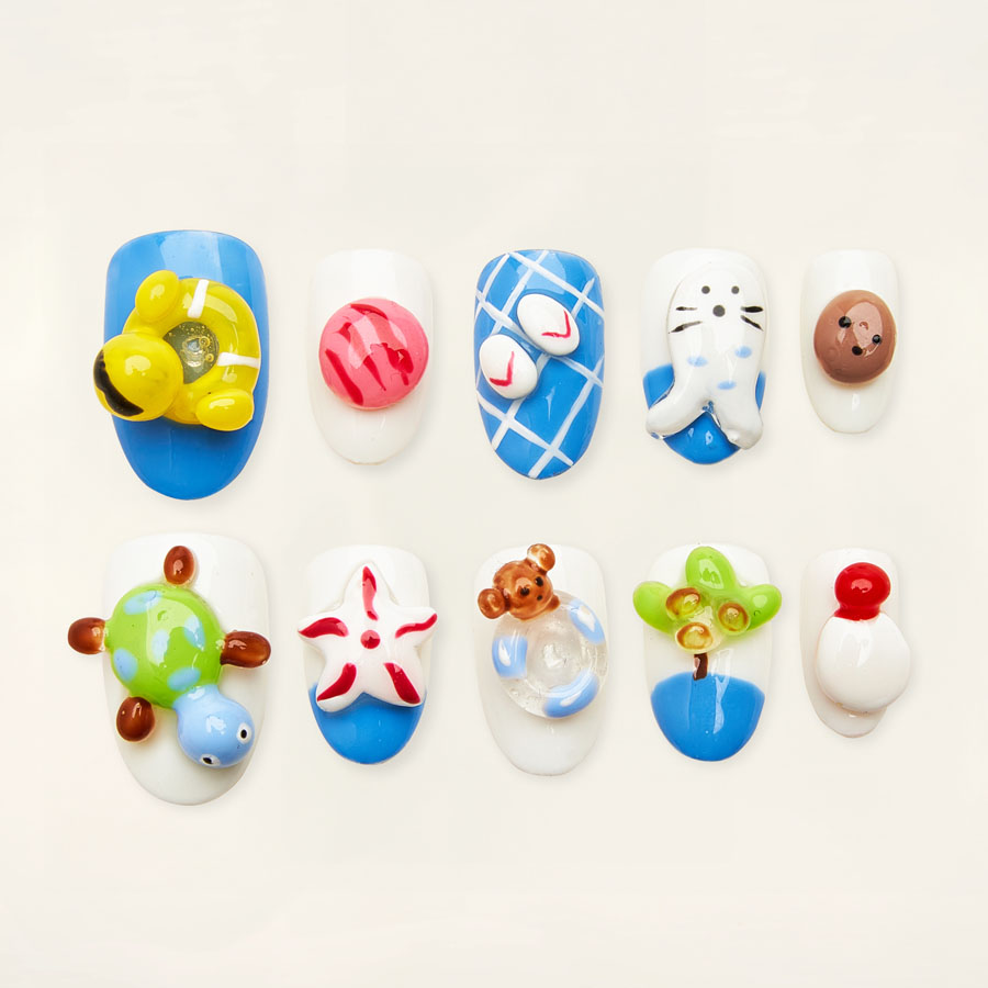 Press on nails lovely mixcolor 1707