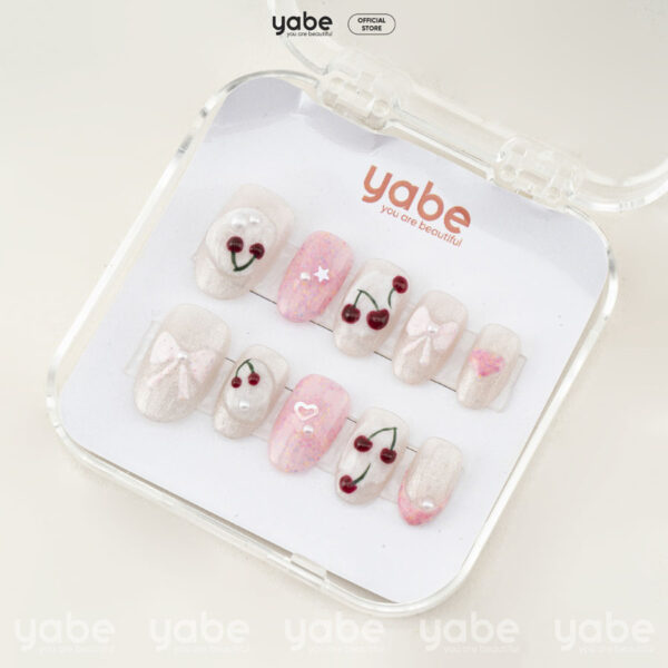 Press on nails lovely white 1709 - image 2