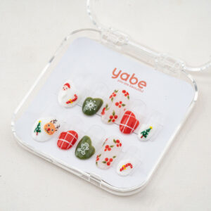 Press On Nails Lovely Red Noel 1715