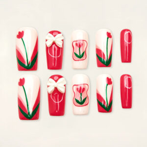Press On Nails Beauty Red 1720