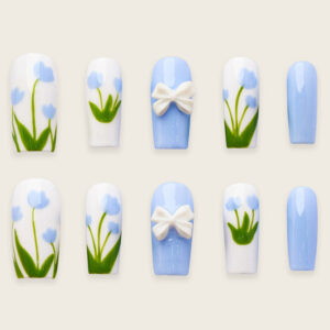 Press On Nails Beauty Blue 1721