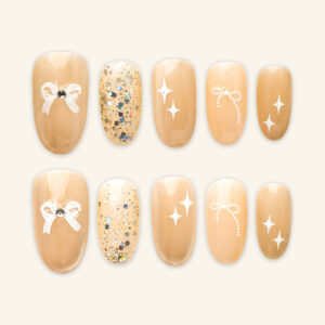 Press On Nails Beauty Cream 1724