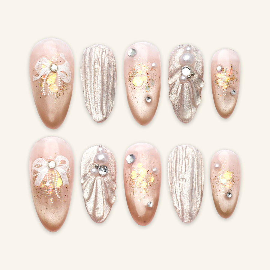 Press on nails beauty cream 1727