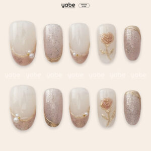 Press On Nails Beauty Cream 1728