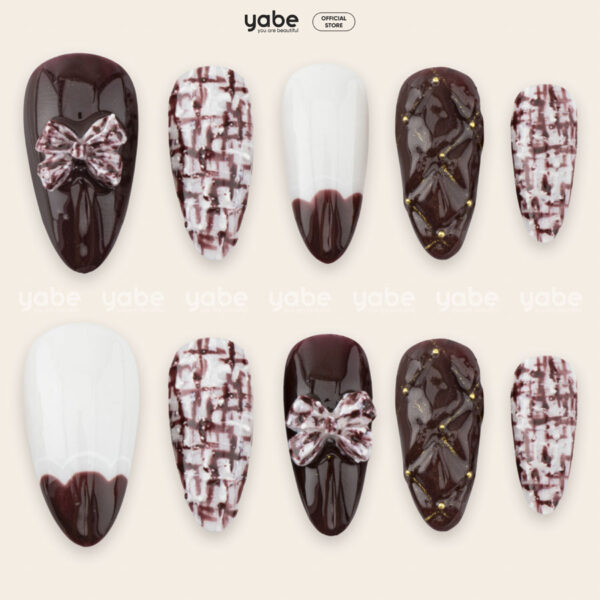 Press on nails beauty red 1730