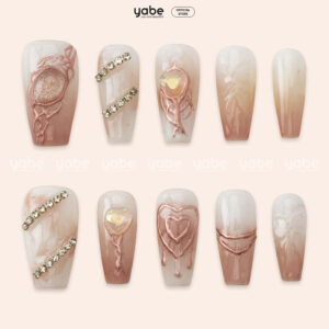 Press On Nails Beauty Cream 1733