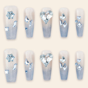 Press On Nails Luxury Blue 1737