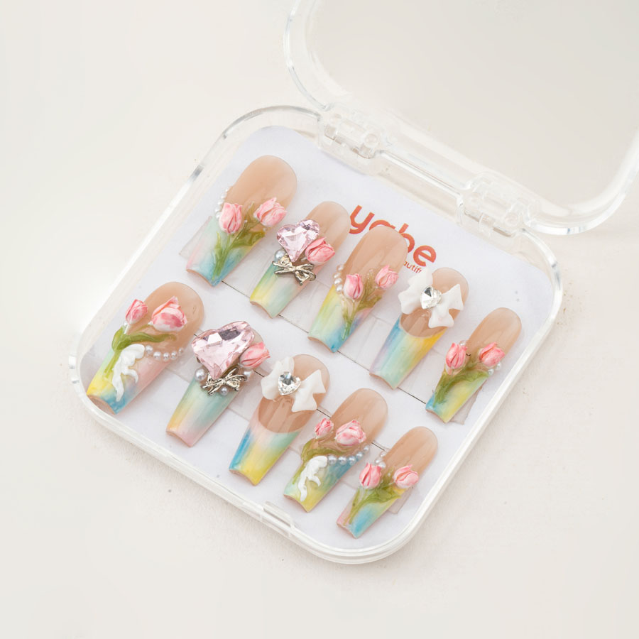 Press on nails luxury mixcolor 1739