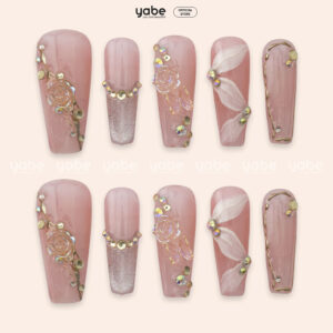 Press On Nails Luxury Pink 1743