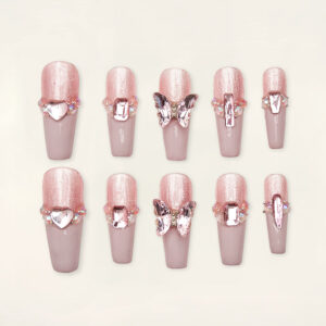 Press On Nails Luxury Pink 1744