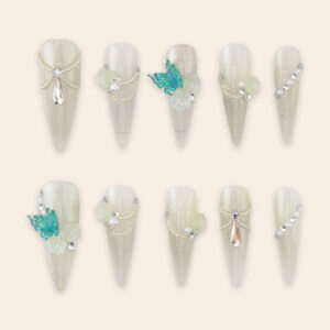 Press On Nails Luxury White 1745