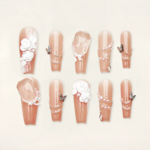 Press On Nails Luxury Brown 1746