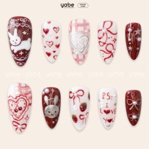Press On Nails Trendy Red 1751
