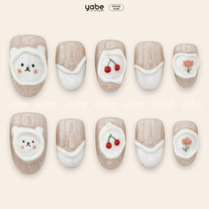 Press On Nails Lovely Cream 1752