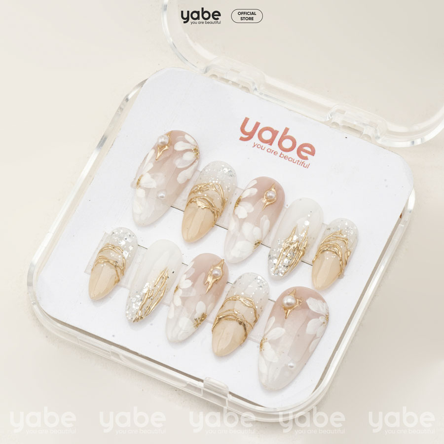 Press on nails beauty cream 1755