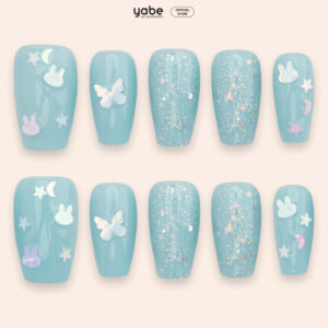 Press On Nails Lovely Blue 1761