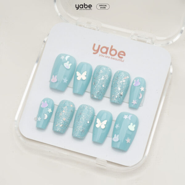 Press on nails lovely blue 1761 - image 2
