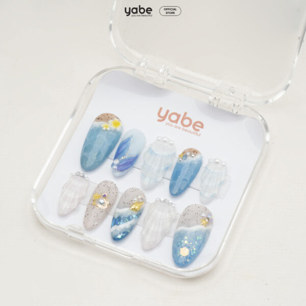Press on nails luxury blue 1764 - image 2