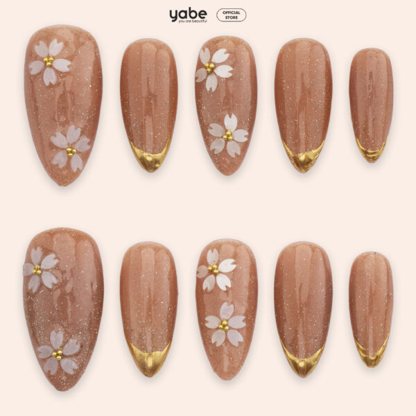 Press on nails beauty brown 1780