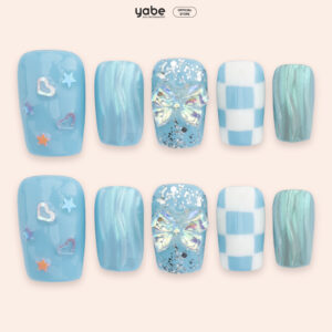 Press On Nails Lovely Blue 1783