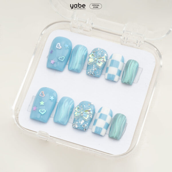 Press on nails lovely blue 1783 - image 2