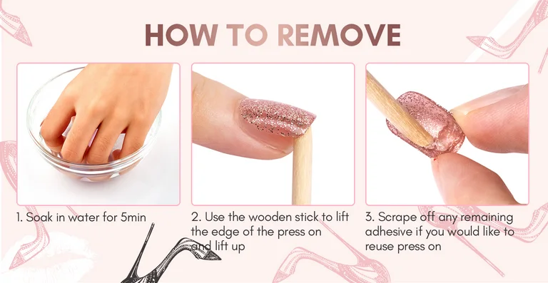 What are Press on Nails? A Complete Guide to DIY Manicures 9 How to remove press on nails?