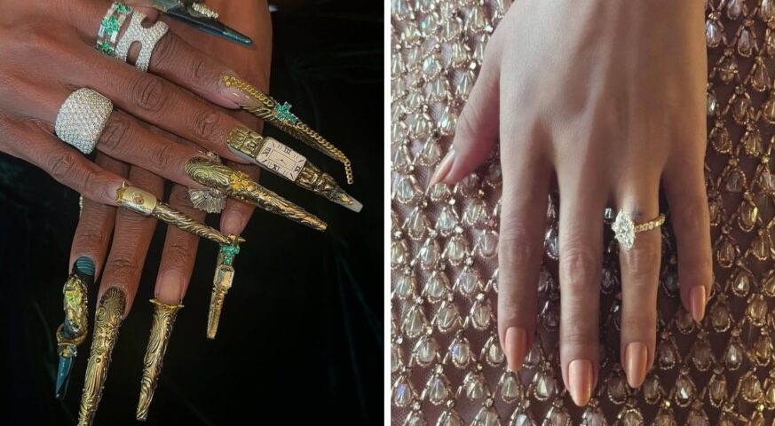 Celebrities and their stunning nail art at the 2025 oscars