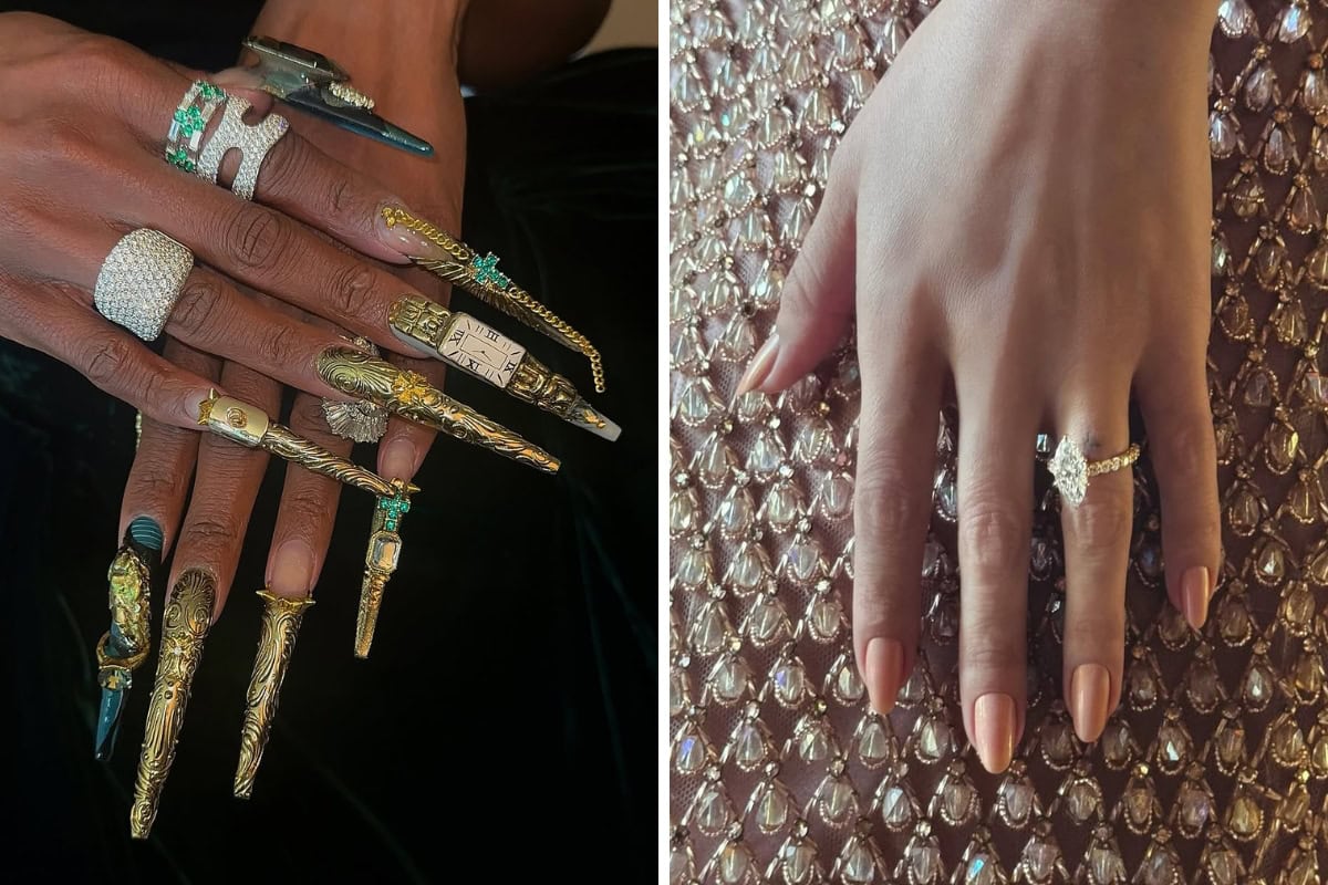 Celebrities and their stunning nail art at the 2025 oscars